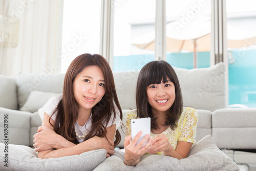 親娘とスマホ