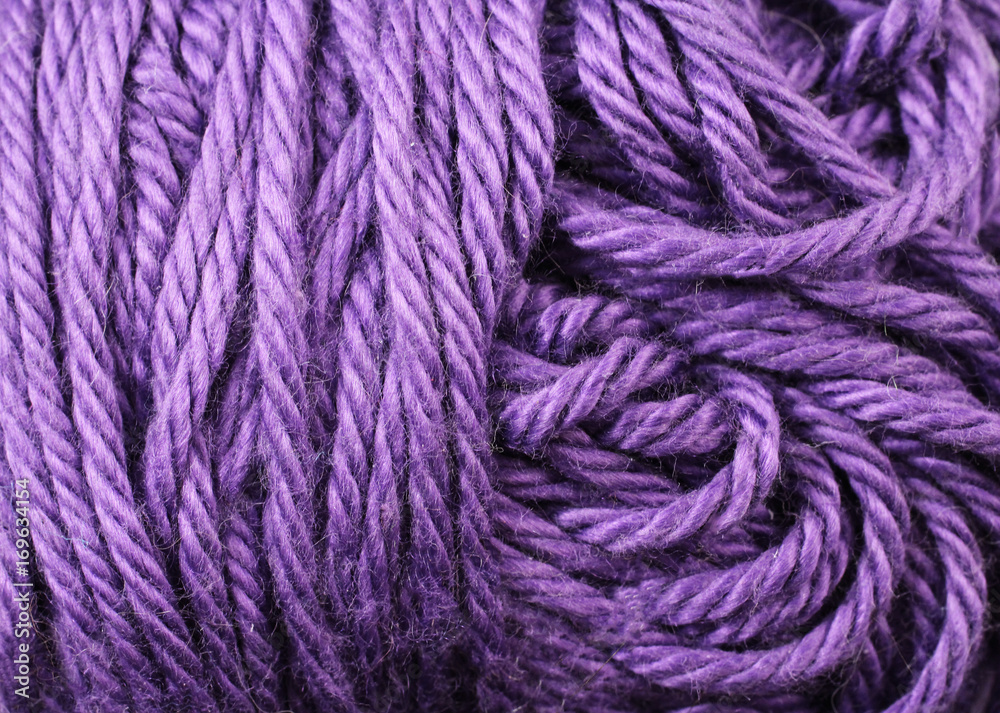 A super close up image of amethyst yarn A super close up image of amethyst yarn