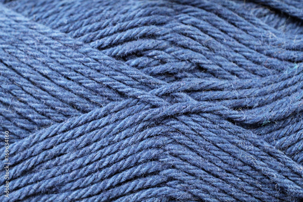 A super close up image of sapphire yarn A super close up image of sapphire yarn