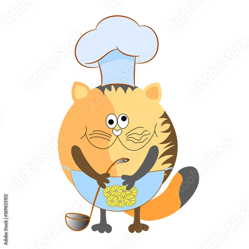 cat cartoon vector 