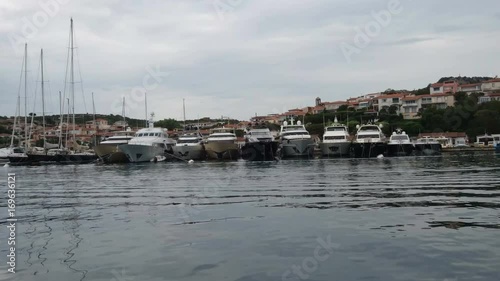 Luxury super yachts docked in Porto Rotondo, Sardegna, Italy.