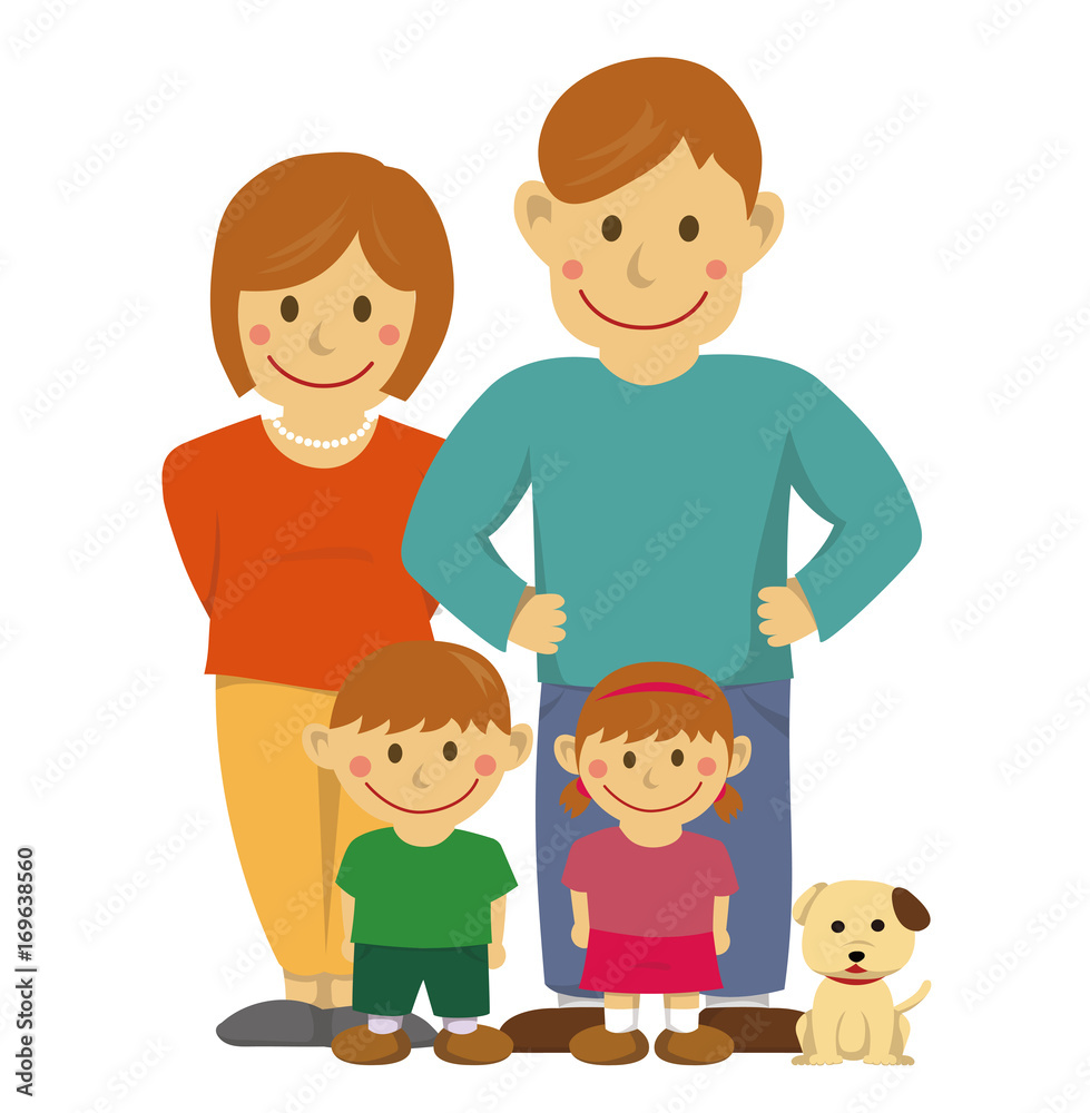 Family illustration (vector) / No background version Family illustration (vector) / No background version
