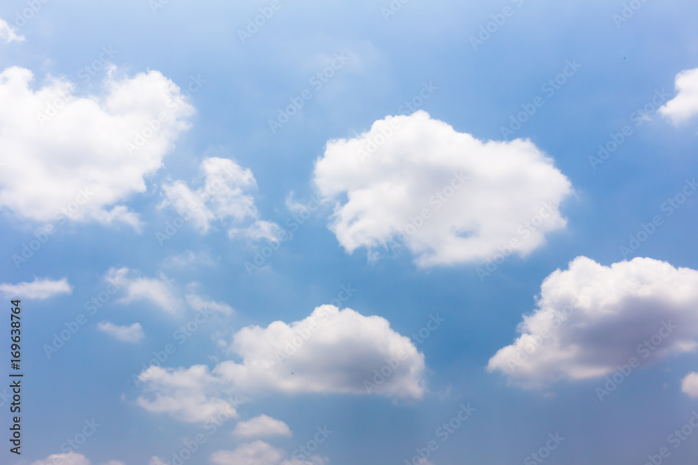 Blue sky with clouds background Blue sky with clouds background