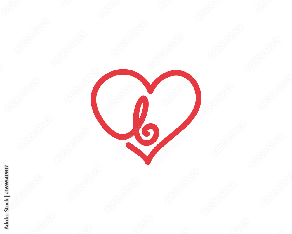 Lowercase Letter b and Heart Logo 1 Lowercase Letter b and Heart Logo 1