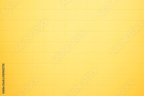 Yellow tile wall