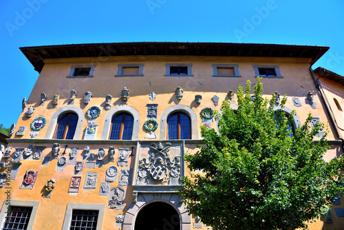 The medieval village of Cutigliano Castle captain of the mountain built in the year 1300 photo