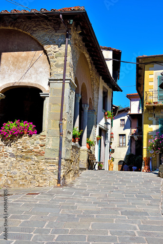 The medieval village of Cutigliano, Tuscany, Italy photo