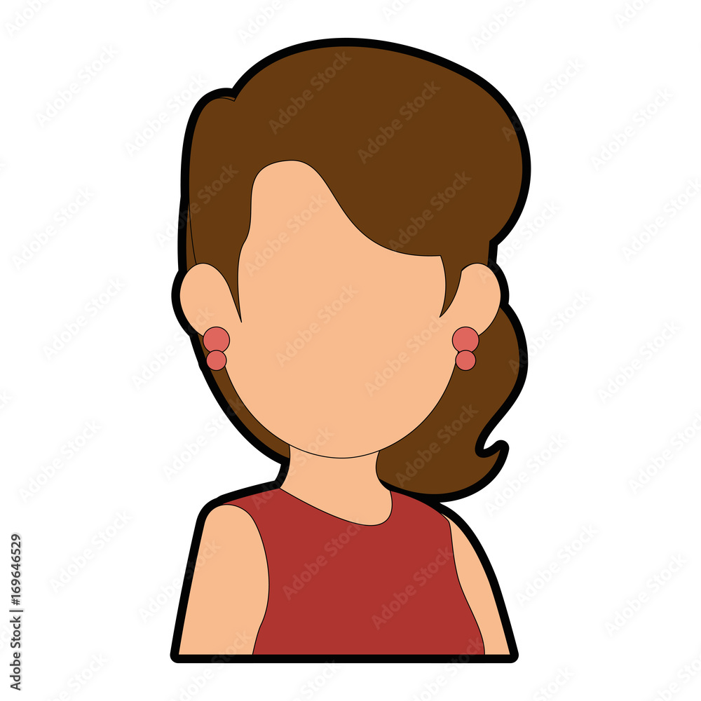 avatar businesswoman icon over white background vector illustration avatar businesswoman icon over white background vector illustration