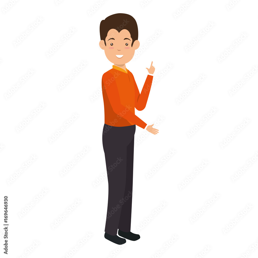 avatar man icon over white background vector illustration avatar man icon over white background vector illustration