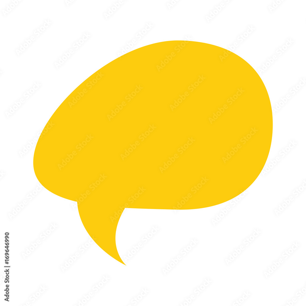 speech bubble icon over white background vector illustration