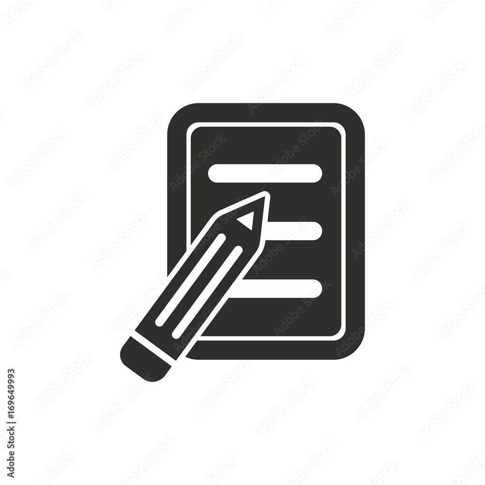 Notepad vector icon. Notepad vector icon.