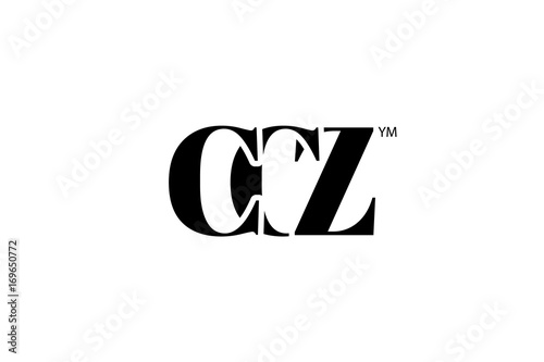CCZ Logo Branding Letter. Vector graphic design. Useful as app icon, alphabet combination, clip-art, and etc.