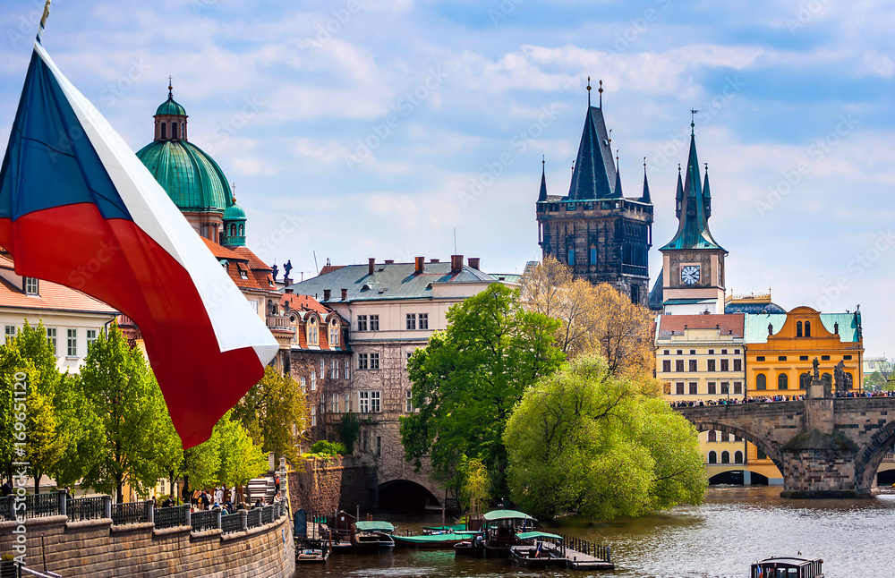 Fototapeta premium Prague is the capital of the Czech Republic, the European state. Historical sights.