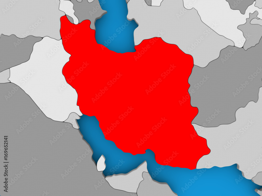 Naklejka premium Map of Iran