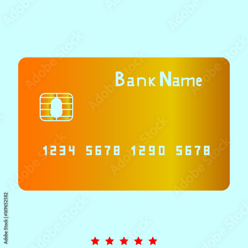 Bank cit card it is icon .