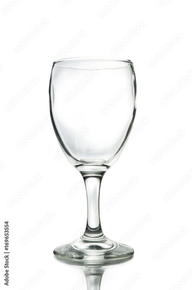 glass isolated on white background. Clipping path