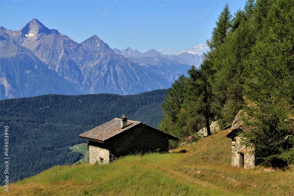 alpages du Valtounenche, Italie