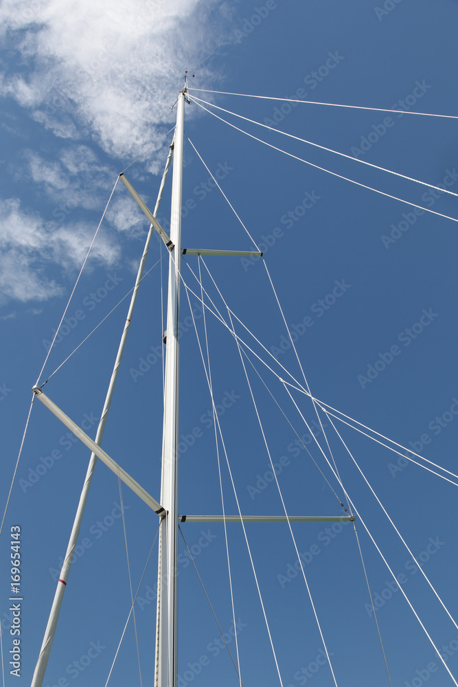 Mast of a sailboat Mast of a sailboat