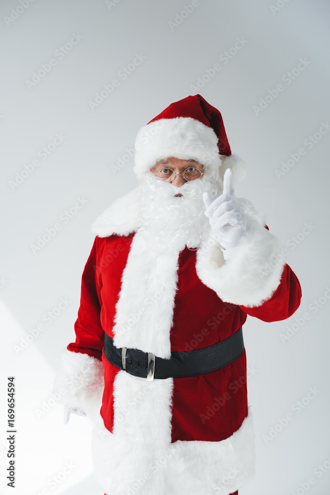 santa claus pointing with finger santa claus pointing with finger
