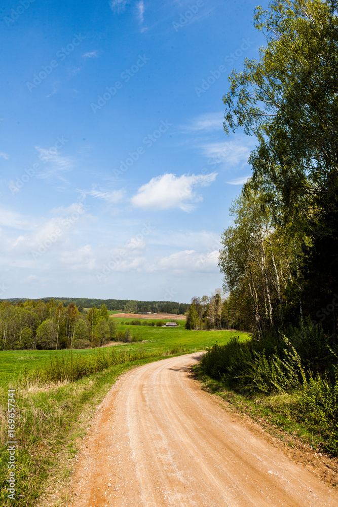 Landscape Latgale, countryside 