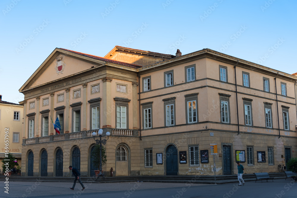 Teatro comunale del Ciglio at Piazza Napoleone (Napoleone square).