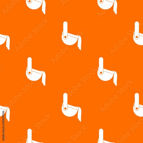 Molten metal poured from ladle pattern seamless