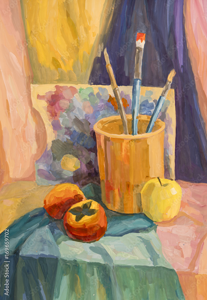 Fototapeta premium watercolor painting