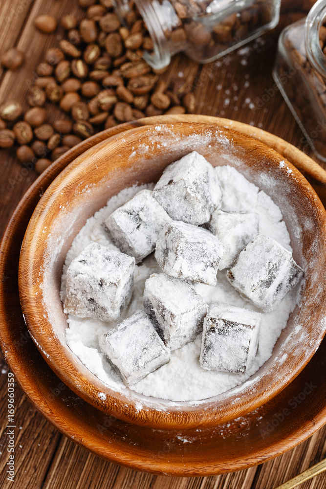 Homemade making turkish delight Homemade making turkish delight