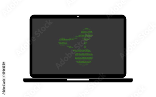Hacker Laptop Netzwerk