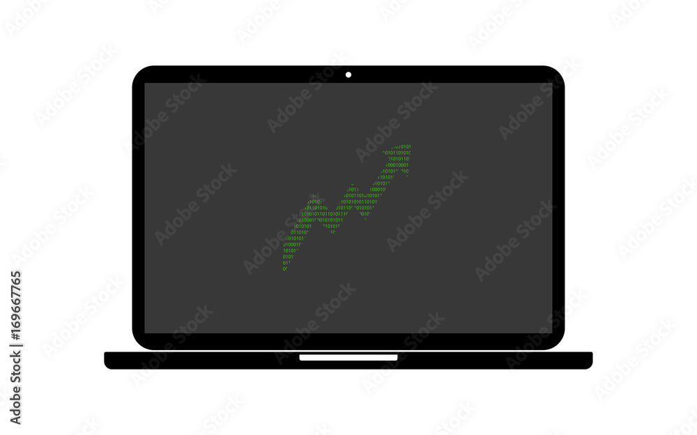 Hacker Laptop Aktienanstieg Hacker Laptop Aktienanstieg