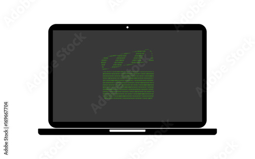 Hacker Laptop Filmklappe