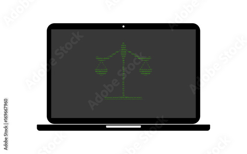 Hacker Laptop Waage