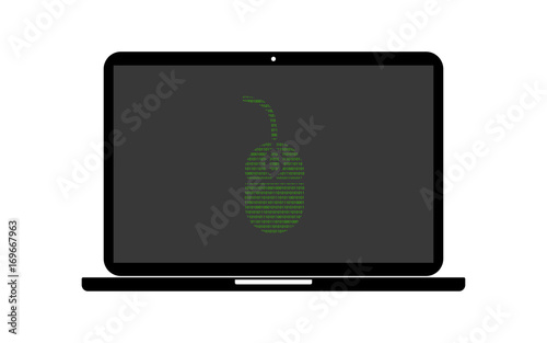 Hacker Laptop Computermaus