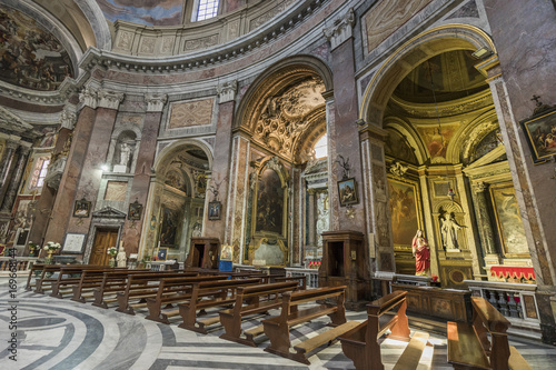 Interior of basilica of St. Mary of the Angels and the Martyrs (