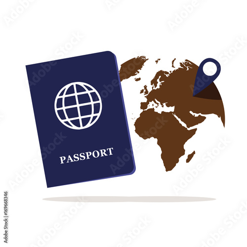 reisepass und reiseziel
