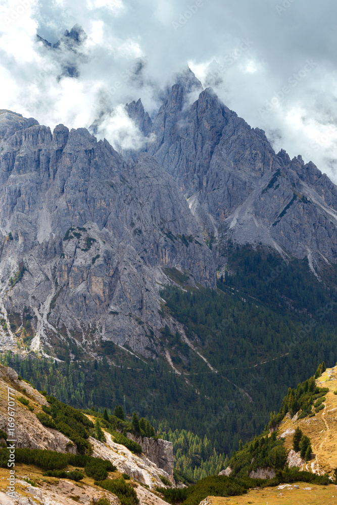 mountain landscape at the Dolomites