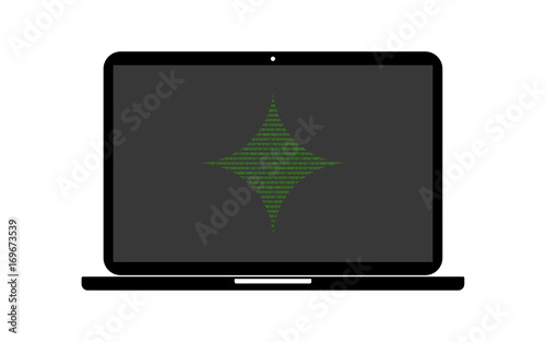 Hacker Laptop Glanzlicht