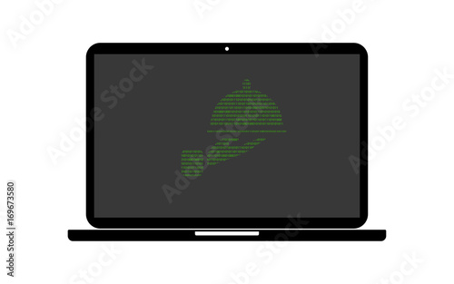 Hacker Laptop Lieferservice