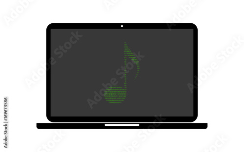 Hacker Laptop Achtelnote