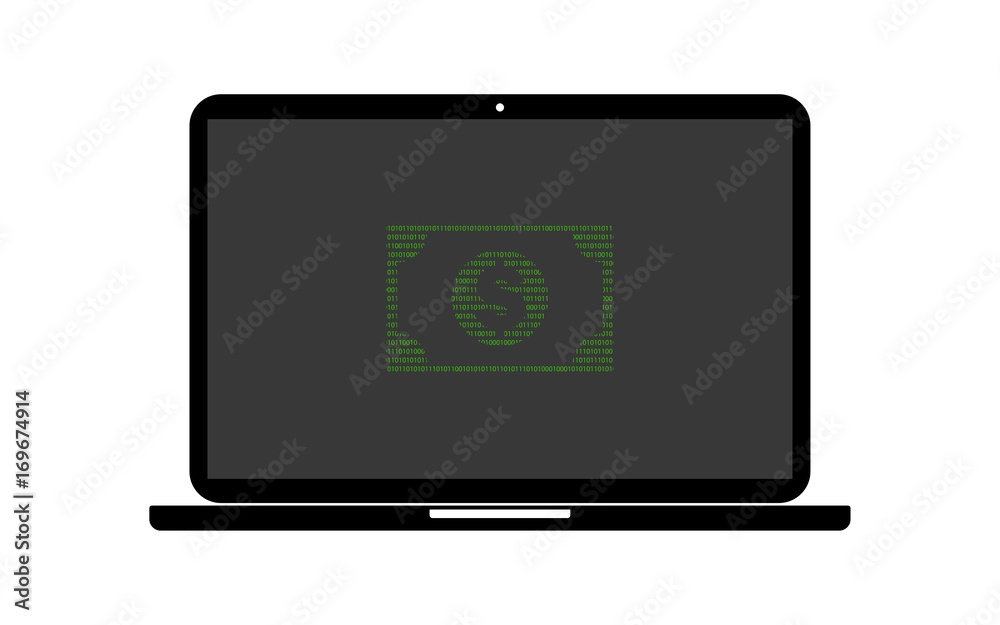 Hacker Laptop Dollarschein Hacker Laptop Dollarschein