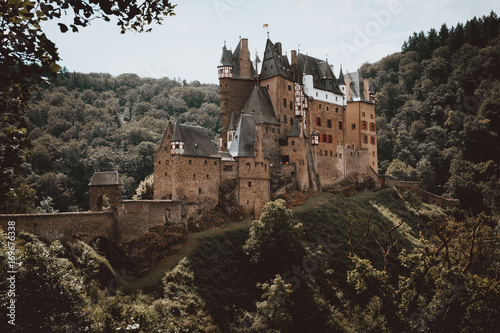 Old castle on green hill