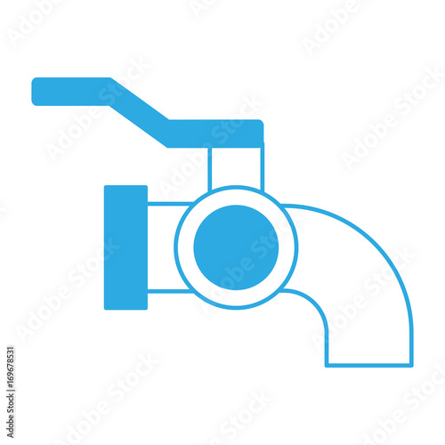 water pipe valve icon over white background vector illustration
