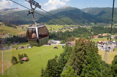 blick aus der kanzelwandbahn im kleinwalsertal photo