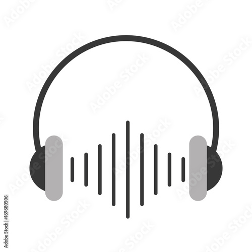 audio earphones isolated icon vector illustration design