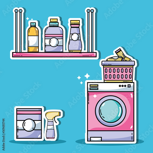 laundry equipment to clean the domestic clothes