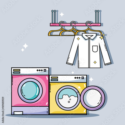 laundry equipment to clean the domestic clothes