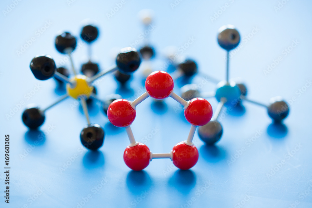 Obraz premium model of chemical molecules