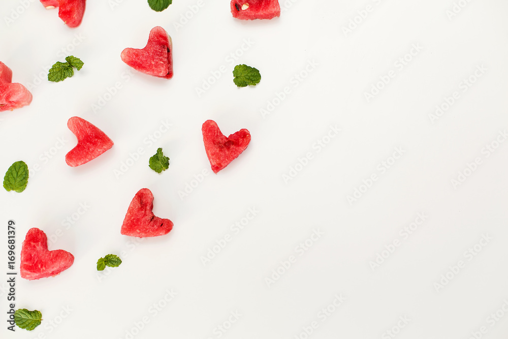 watermelon heart texture isolated watermelon heart texture isolated