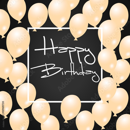 holiday illustration bunch of Birthday Glossy, white Balloon isolated photo
