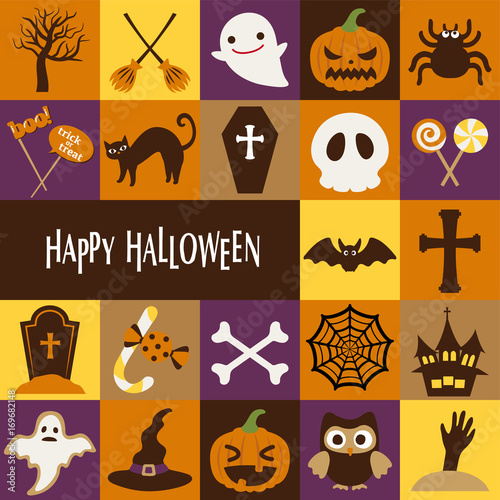 ハロウィン　アイコンセット